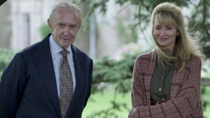 Jonathan Pryce and Natascha McElhone in The System (2022)