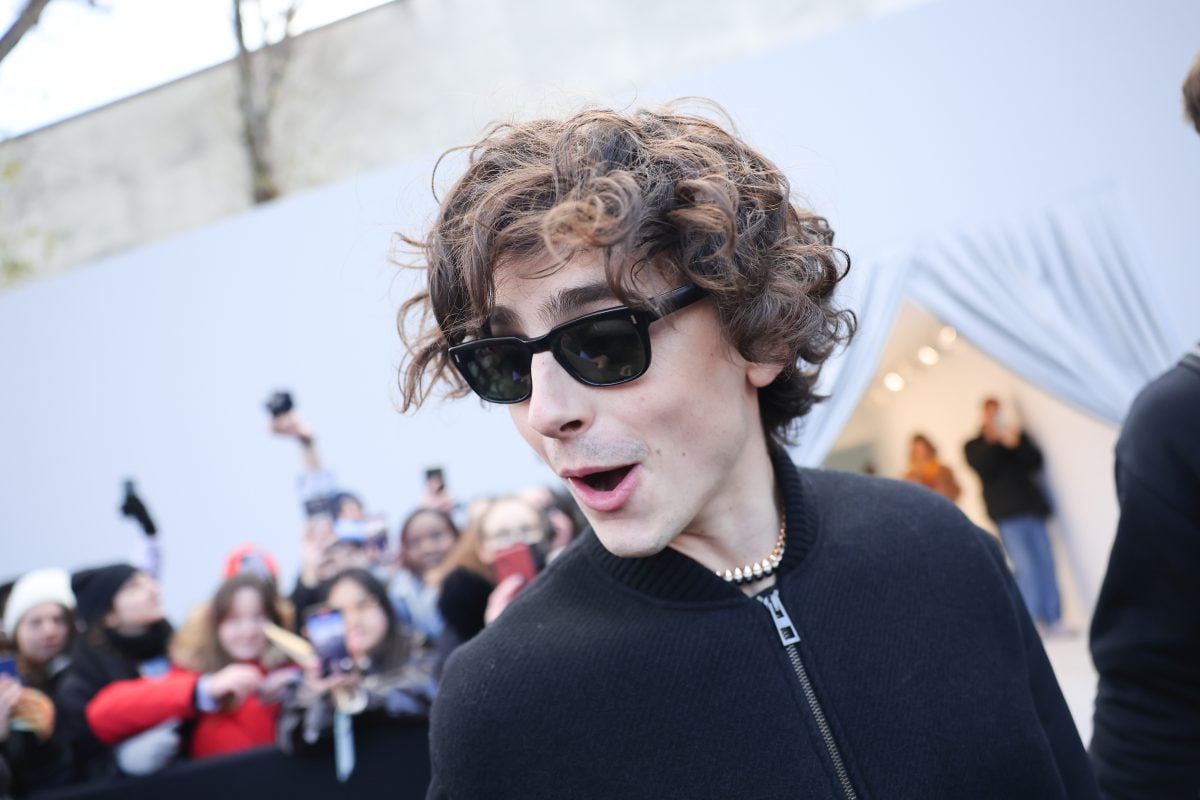 Timothée Chalamet at a premiere