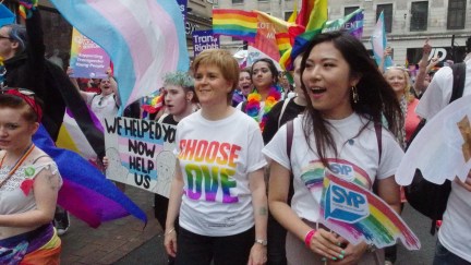 Nicola Sturgeon at Glasgow Pride, 2018