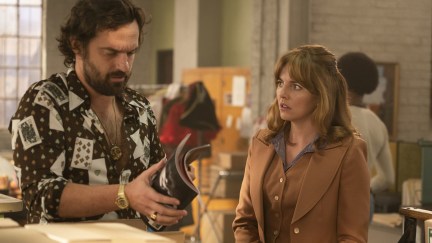 Jake Johnson and Ophelia Lovibond in Minx