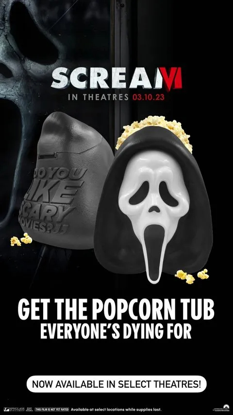 Scream Ghostface outlet Popcorn Bucket & Plushie Bundle