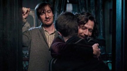 sirius black hugging harry potter