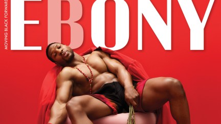 Jonathan Majors gets all Doffy for Ebony