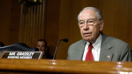 Senator Chuck Grassley sits in the Senate.