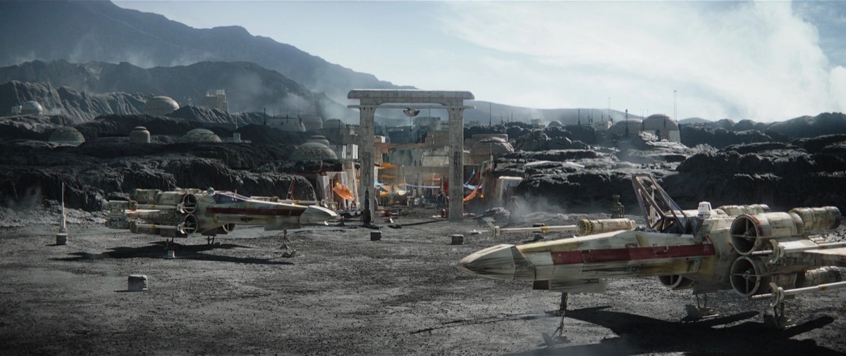 The city of Nevarro in concept art for 'The Mandalorian' season 3