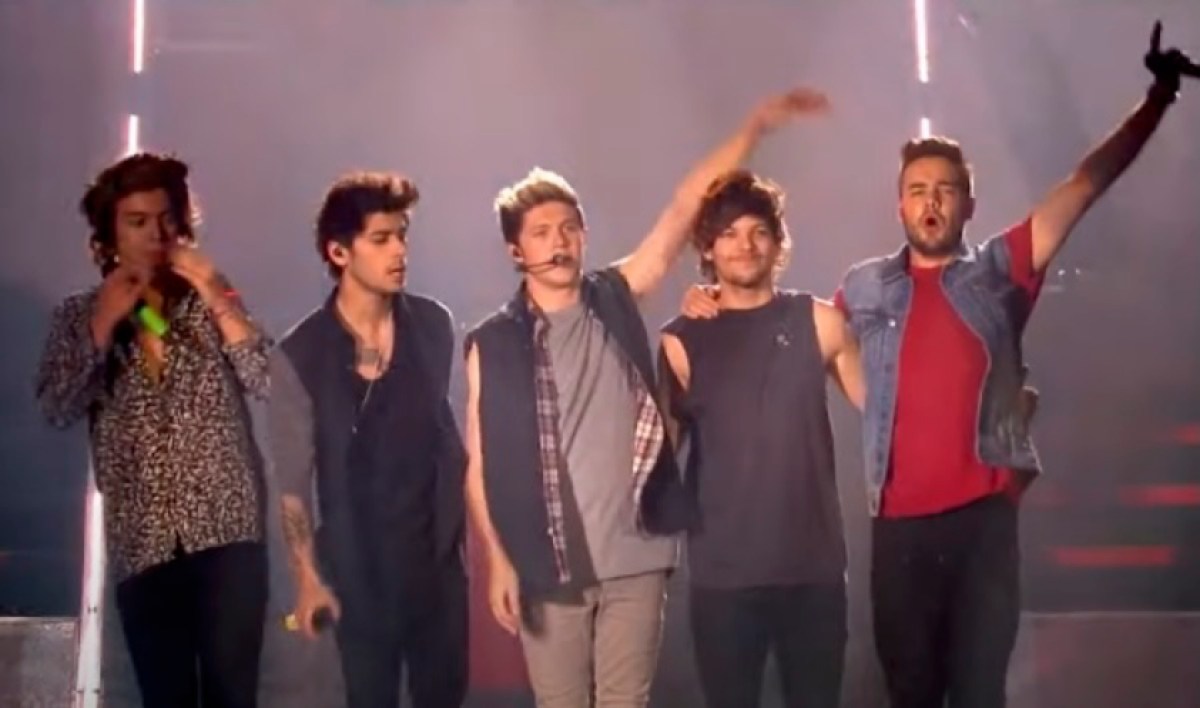 One Direction band in Where We Are movie trailer.