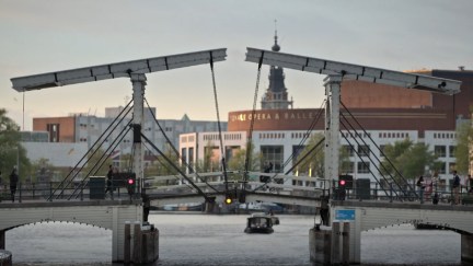 The world-famous skinny bridge in Amsterdam in Ted Lasso season 3 episode 6