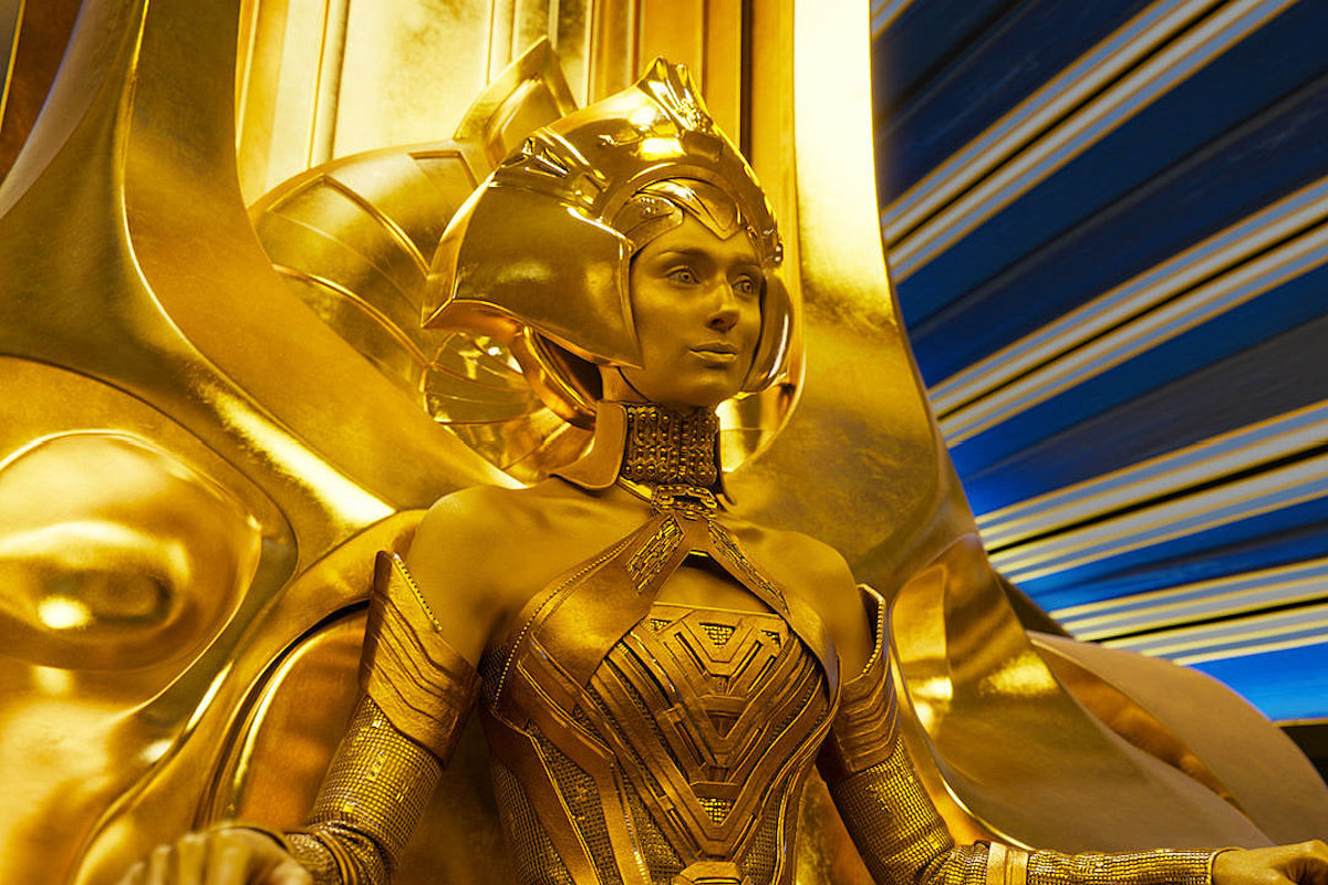 Golden lady from guardians 2025 of the galaxy 2