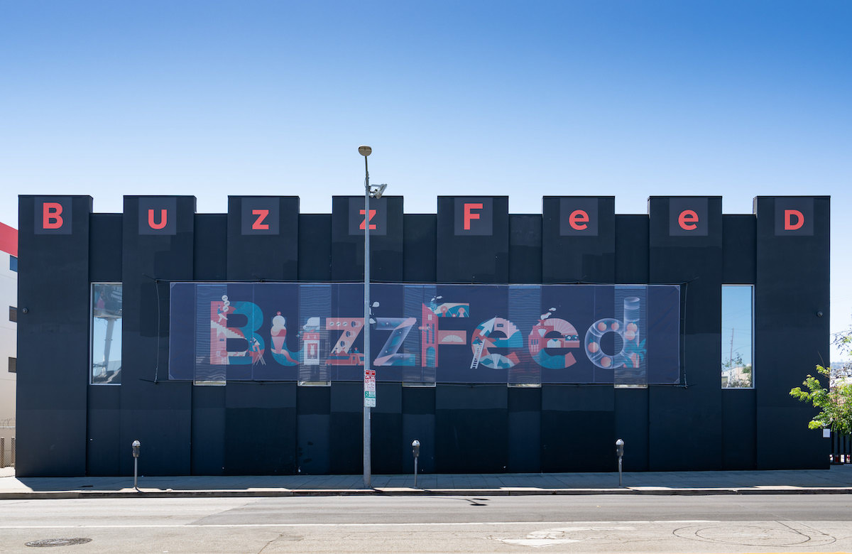 General view of BuzzFeed's Hollywood offices