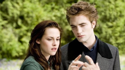 Bella and Edward in Twilight standing together