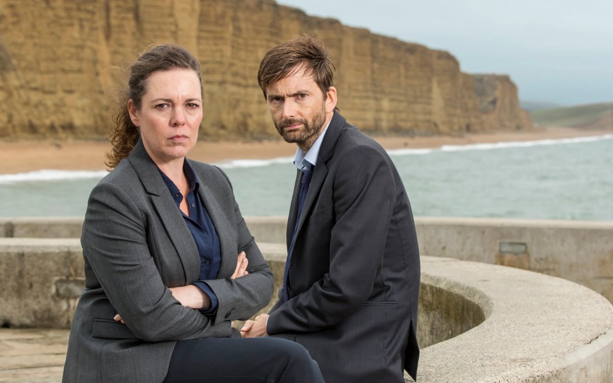 Olivia Colman and David Tennant in Broadchurch (ITV)