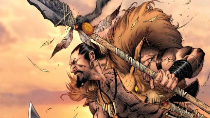 Kraven the Hunter in Marvel Comics, art by Sergio Davila