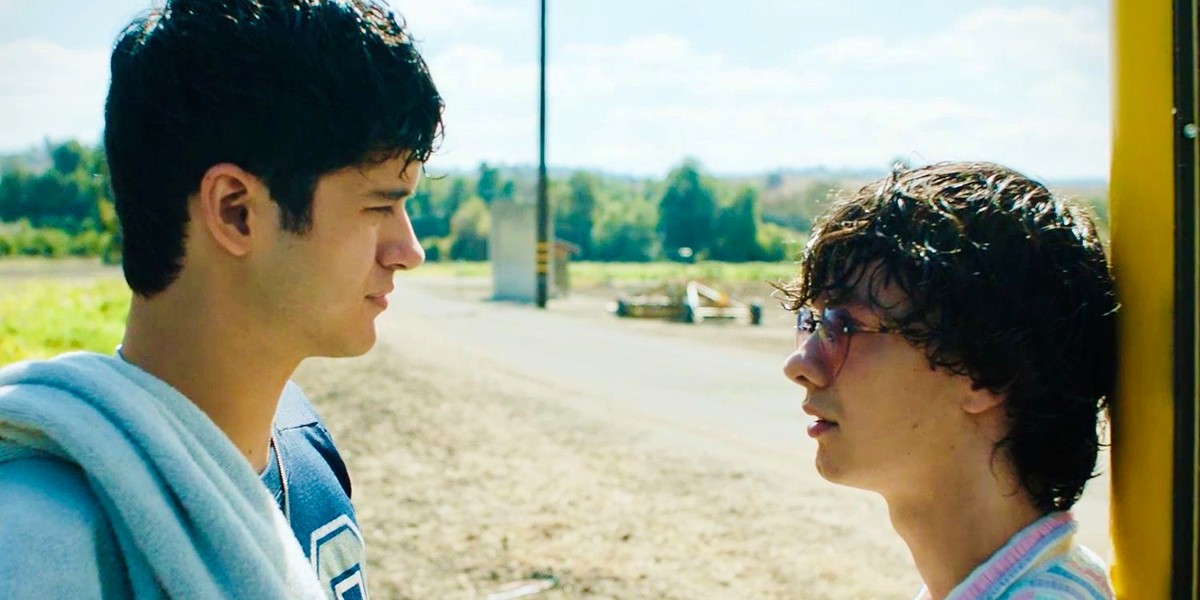 Reese Gonzales as Dante and Max Pelayo as Aristotle in Aristotle and Dante Discover the Secrets of the Universe