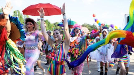 Pride Parade is seen during the 2019 Bonnaroo Arts And Music Festival on June 15, 2019 in Manchester, Tennessee.