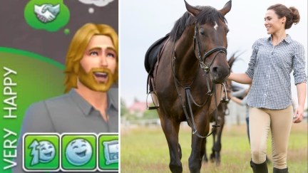 The Sims FreePlay is so cute (to unlock horses complete need for steed  quest)