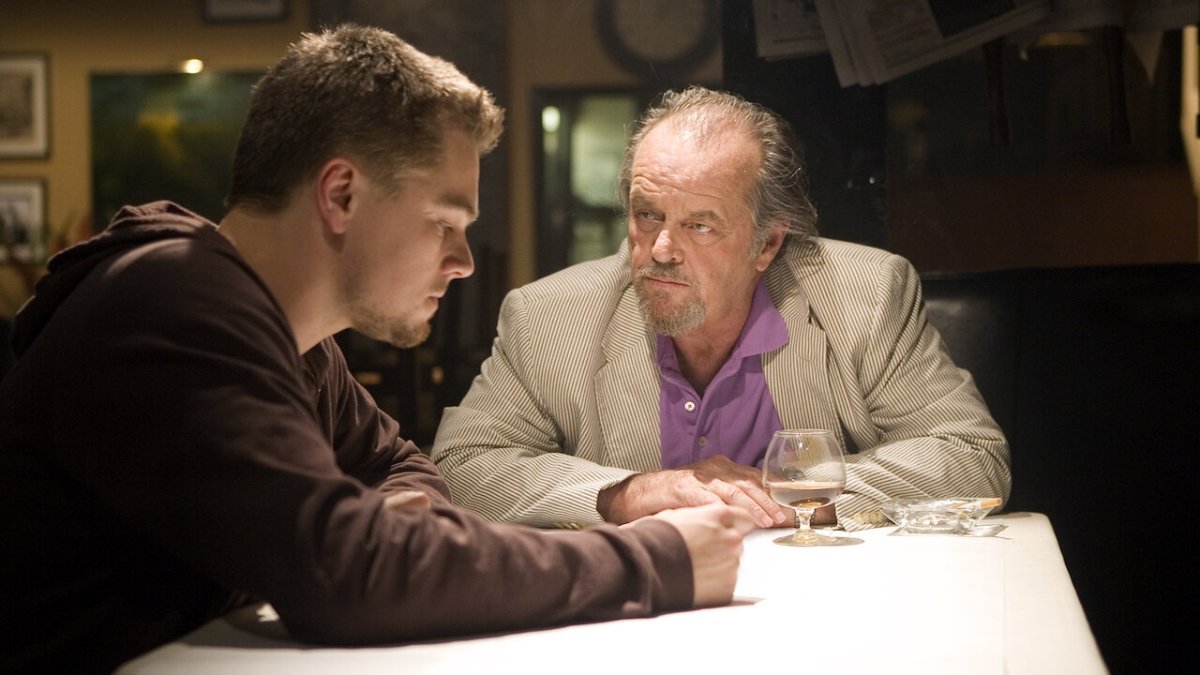 Jack Nicholson and Leonardo DiCaprio in the Departed