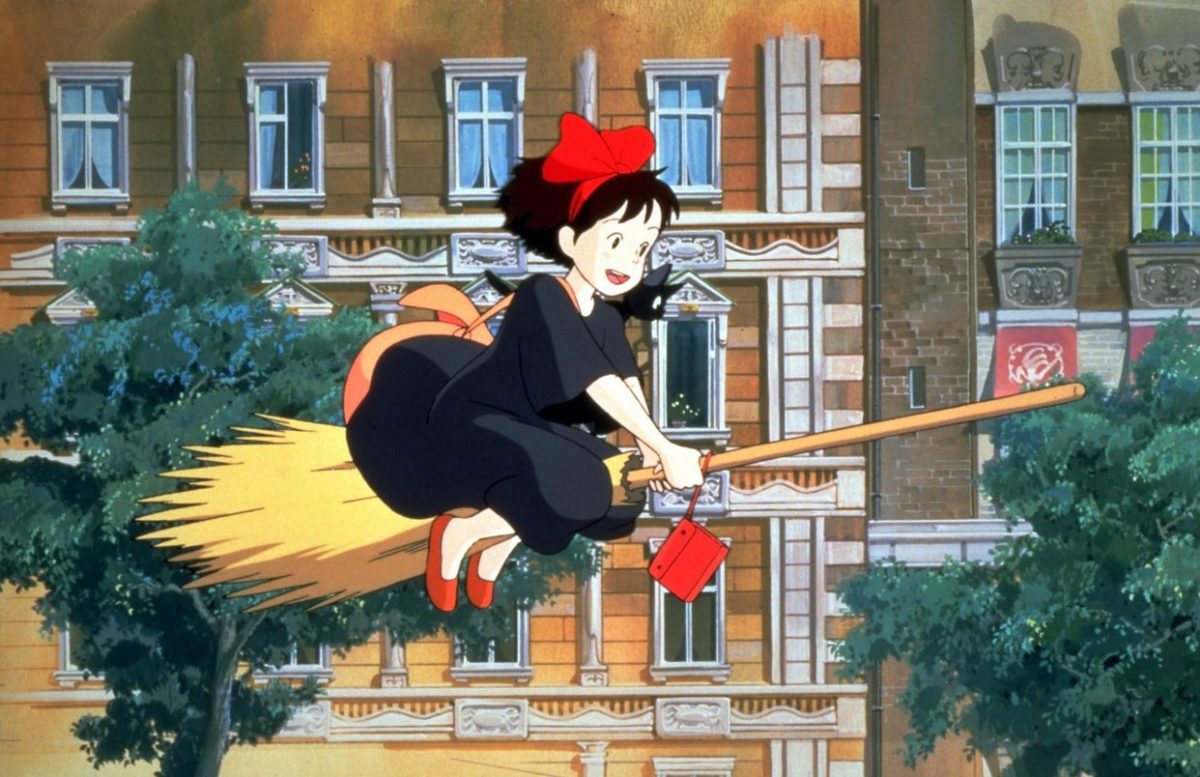 Kiki (voiced by Minami Takayama/Kirsten Dunst) in Kiki's Delivery Service (Studio Ghibli)