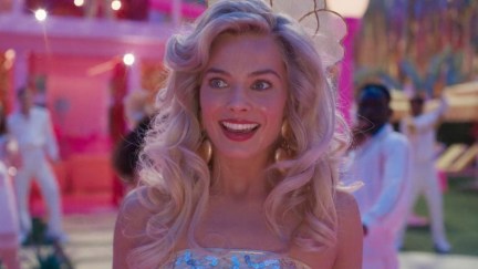 Margot Robbie as Barbie in the Barbie movie