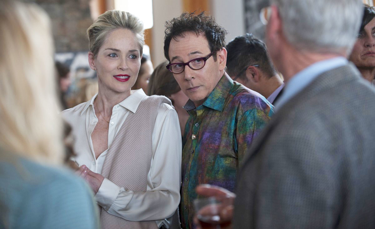 Sharon Stone and Paul Reubens in 'Mosaic'