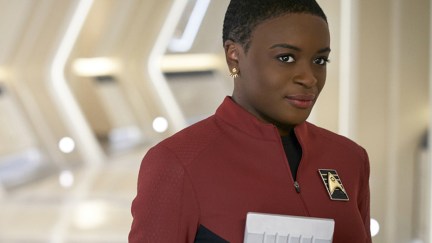 Celia Rose Gooding as Uhura in Strange New Worlds