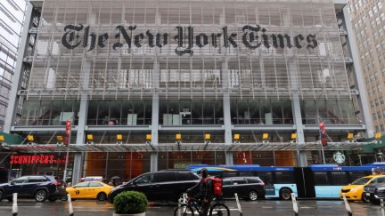 The New York Times building.