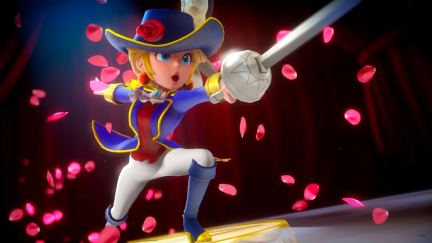 Swordfighter Peach in Princess Peach: Showtime!