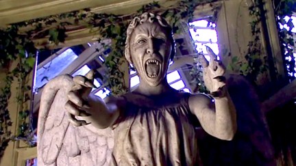 Weeping Angle statue in Doctor Who's Blink episode.