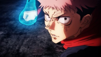 Yuji Itadori using blue flash in Jujutsu Kaisen Season 2