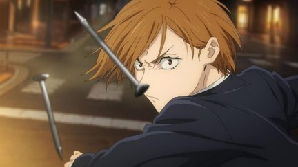 Kugisaki Nobara in Jujutsu Kaisen Season 2 while fighting Shigemo in Shibuya, Shibuya Incident Arc