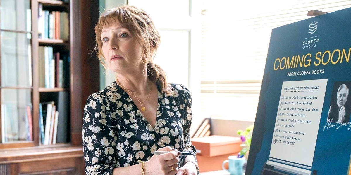 Lesley Manville as Susan Ryeland in Magpie Murders