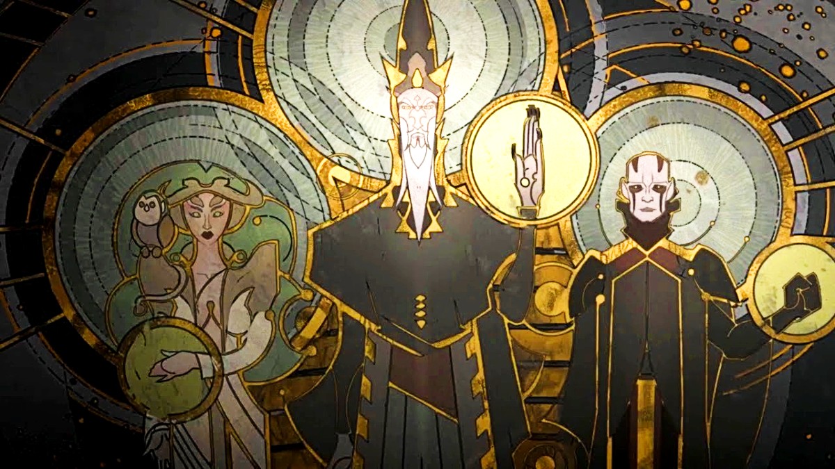 A painting of the Mortis gods in Star Wars: The Clone Wars