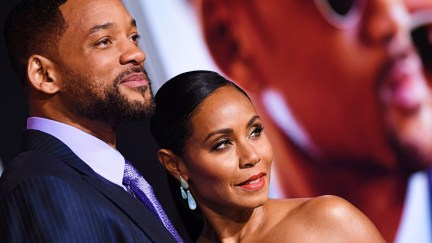 Will Smith and Jada Pinkett Smith at the premiere of Focus