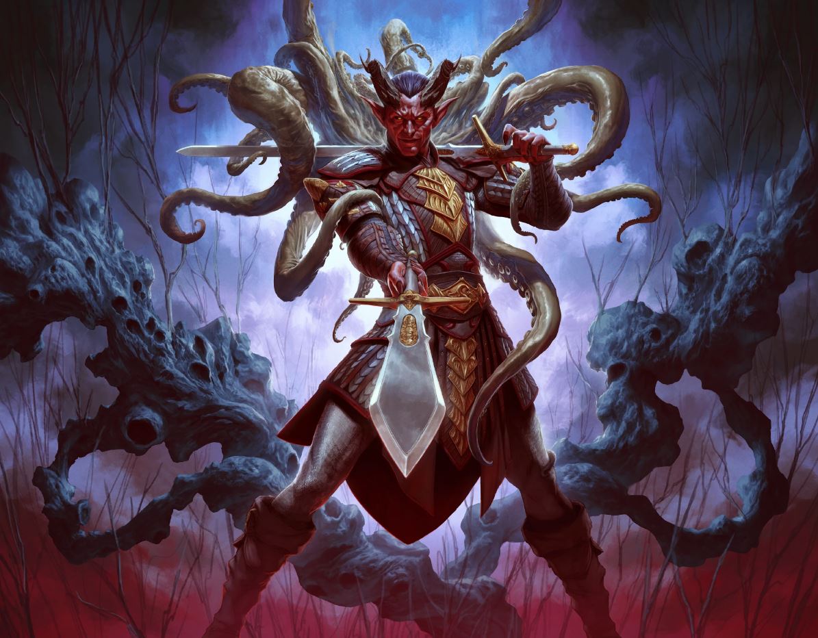 Magic The Gathering Card 'Zevlor, Elturel Exile' illustrated by David Rapoza.