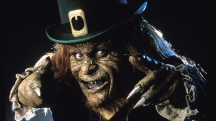 Warwick Davis poses as the Leprechaun in 'Leprechaun.'