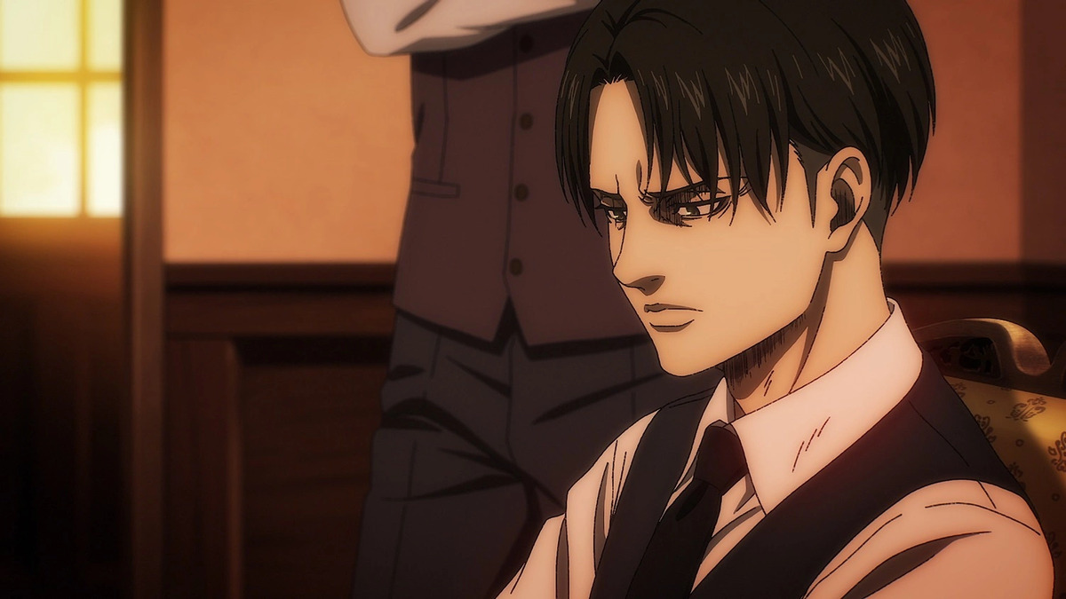 Levi Ackerman character visual for Season 4 Part 3 of Attack on Titan.