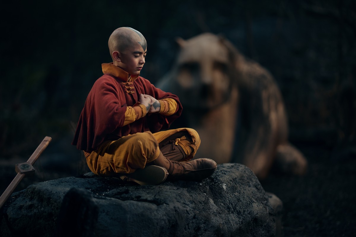 Gordon Cormier as Aang in Avatar: The Last Airbender