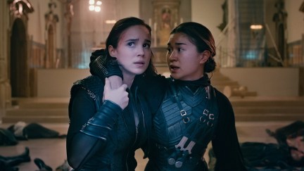 Alba Baptista as Ava and Kristina Tonteri-Young as Sister Beatrice in Warrior Nun season 2