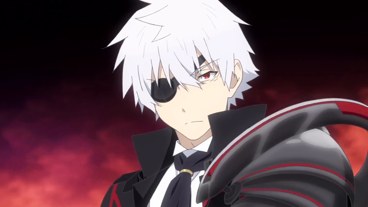 A white haired man with an eyepatch from "Arifureta"