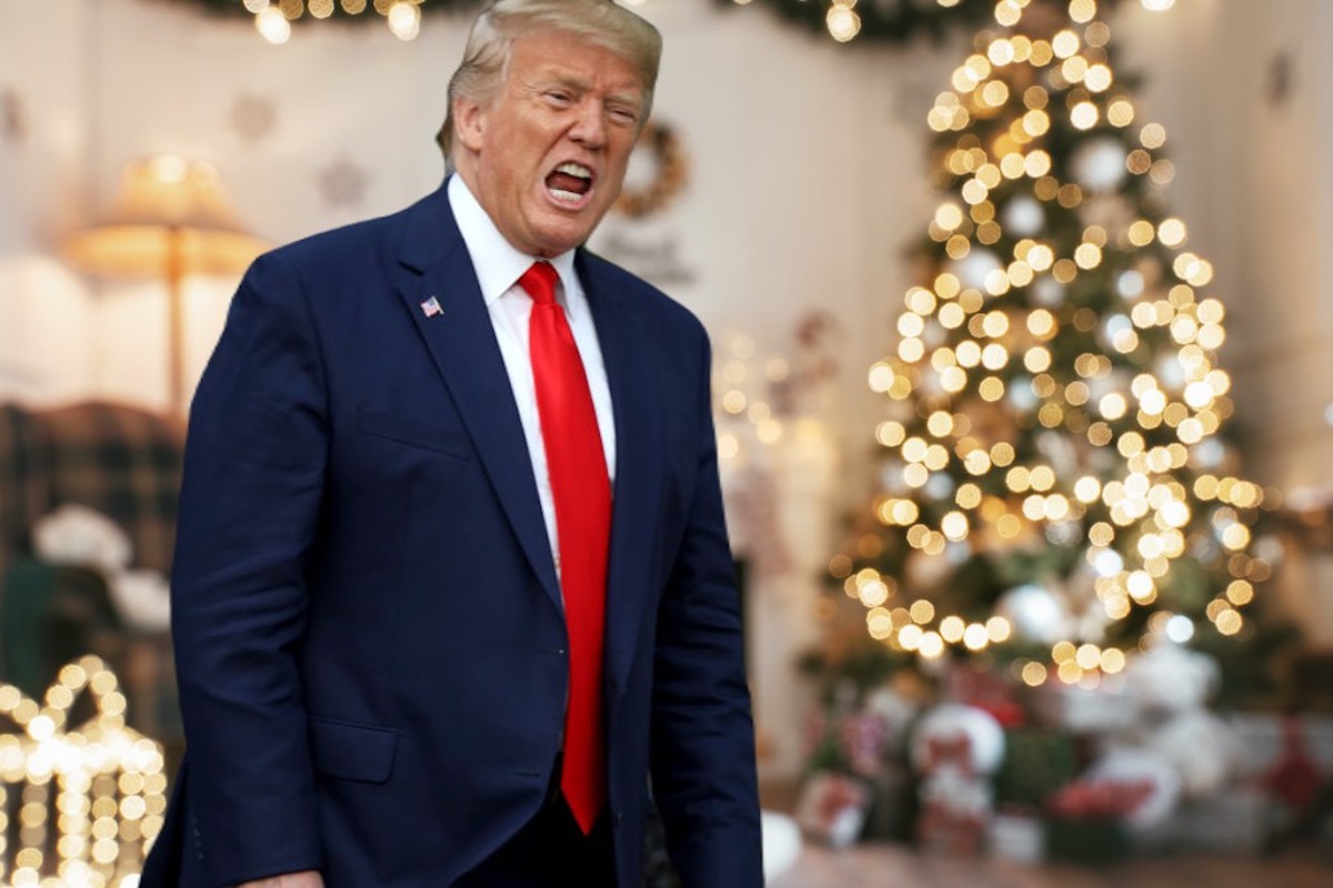 Donald Trump Christmas Greeting Trump's Rot in Hell Christmas Post