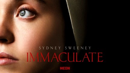 Sydney Sweeney in the official poster for Immaculate