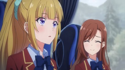 Kei and Chiaki on the way for the Special Exam in the first episode of Classroom of the Elite Season 3.