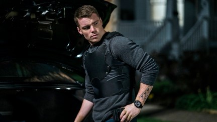 Peter Sutherland (Gabriel Basso) looking tough in The Night Agent