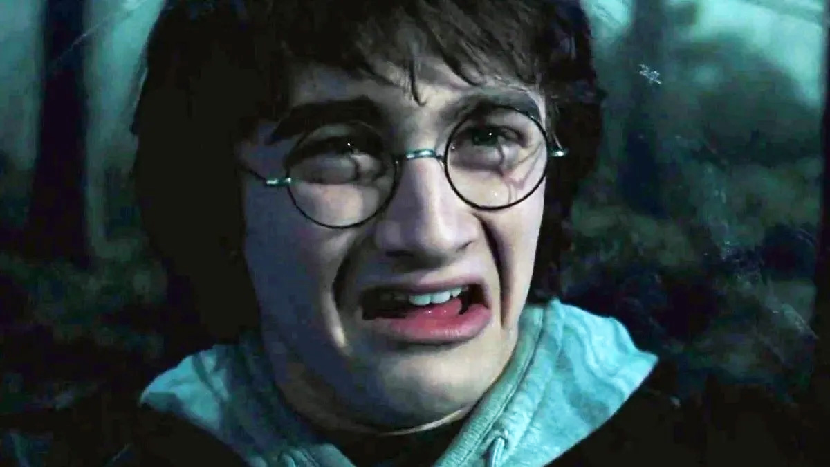 daniel radcliffe making a disgusted face in harry potter