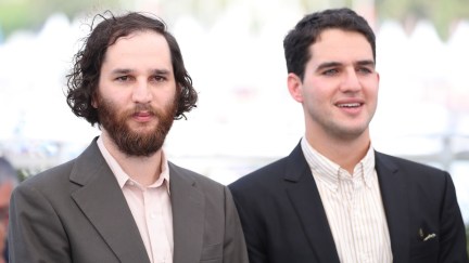 Benny Safdie and Josh Safdie standing together at the Cannes Film Festival