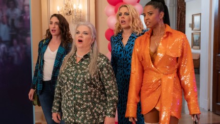 Girls5eva. (L to R) Sara Bareilles as Dawn, Paula Pell as Gloria, Busy Philipps as Summer and Renee Elise Goldsberry as Wickie in Girls5eva (Season 3, Episode 04). Cr. Emily V Aragones/Netflix © 2023