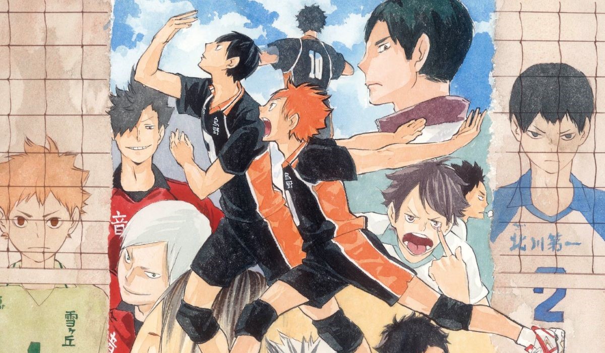 Haikyu!! Anniversary Illustration from Haruichi Furudate featuring Hinata, Kageyama, Oikawa, Kuroo, Lev, and Ushijima