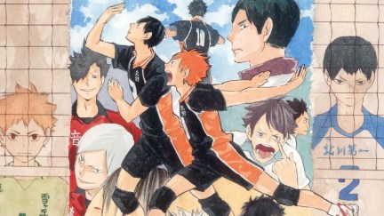 Haikyu!! Anniversary Illustration from Haruichi Furudate featuring Hinata, Kageyama, Oikawa, Kuroo, Lev, and Ushijima