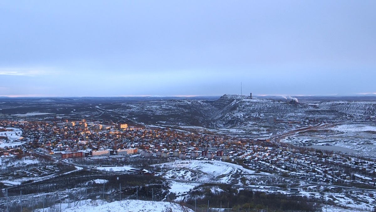 The city of Kiruna, Sweden