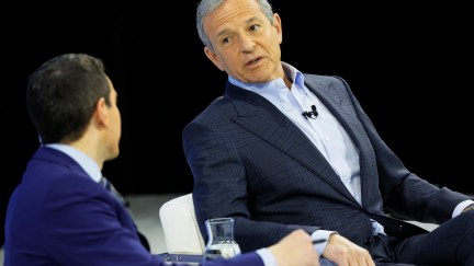 Bob Iger talking in a chair