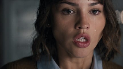 Eiza Gonzalez in the '3 Body Problem' is crying.